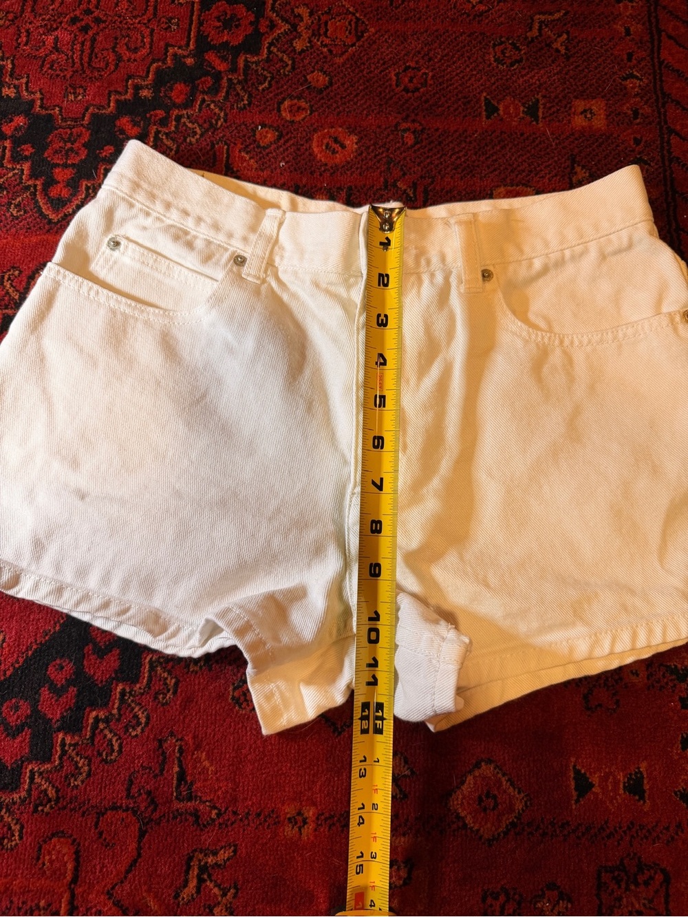Women's White Denim Shorts - Clean Summer Style - Picture 4 of 6